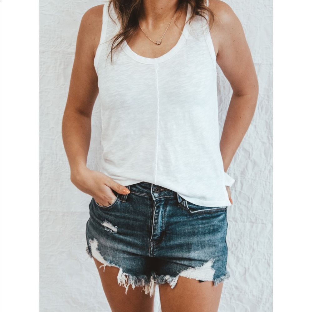 New BOBI Raw Edge Tank Sz XS-M